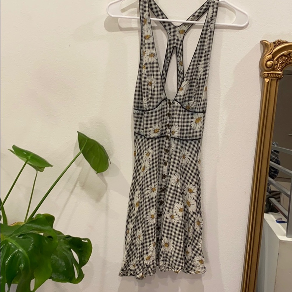 Daisy/Plaid Urban Outfitters Dress